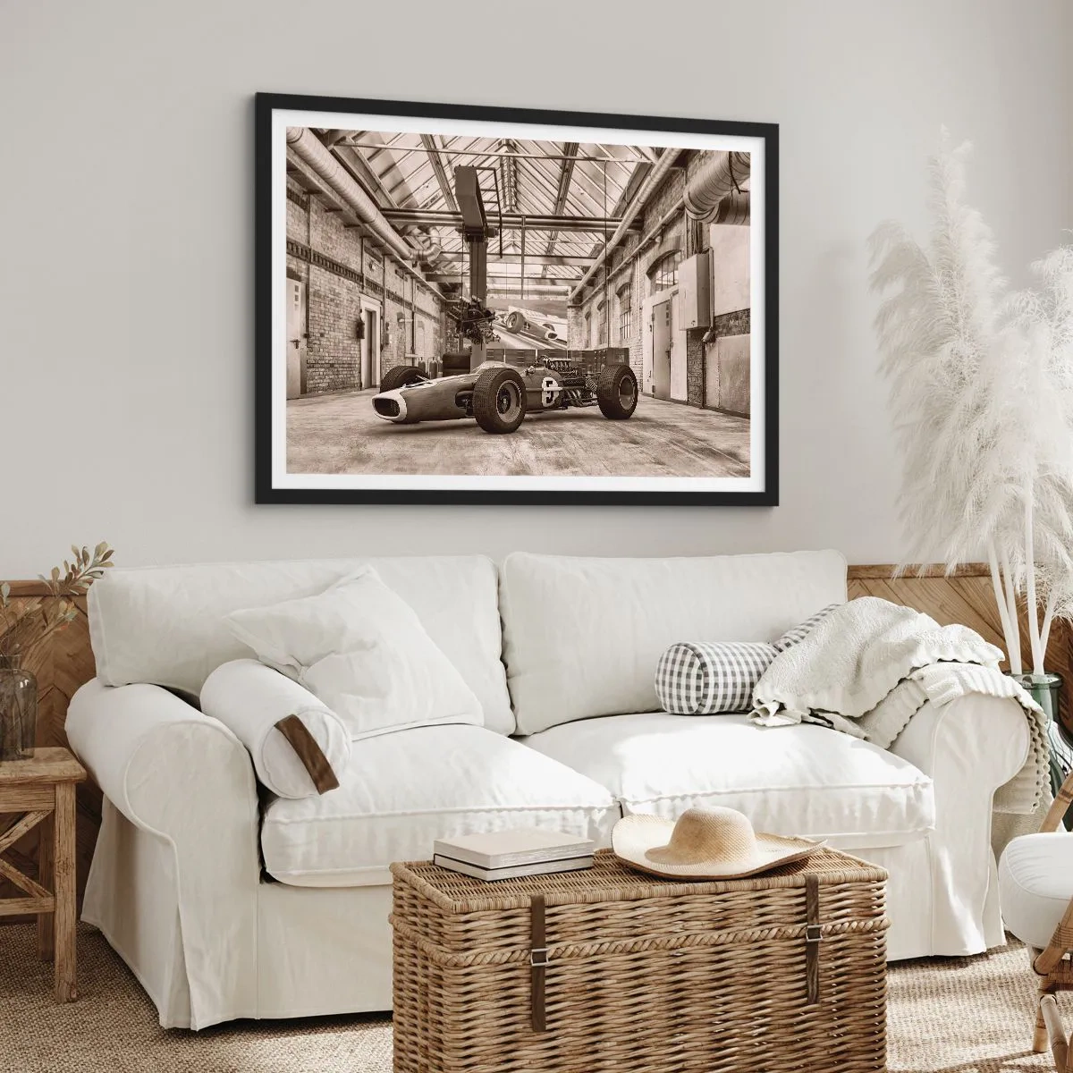 Poster în ramă neagră - Odihna învingătorului - 70x50 cm