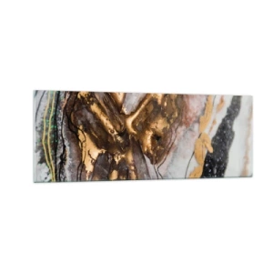 Tablou pe sticlă - Elementul pământ - 140x50 cm