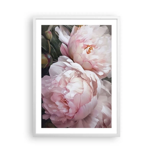 Poster în ramă albă - Oprit din înflorire - 50x70 cm