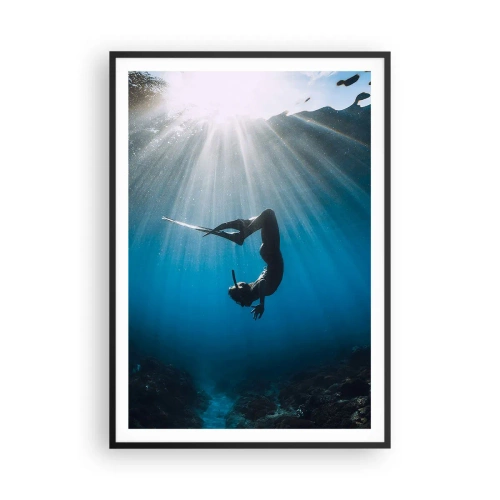 Poster în ramă neagră - Dans subacvatic - 70x100 cm