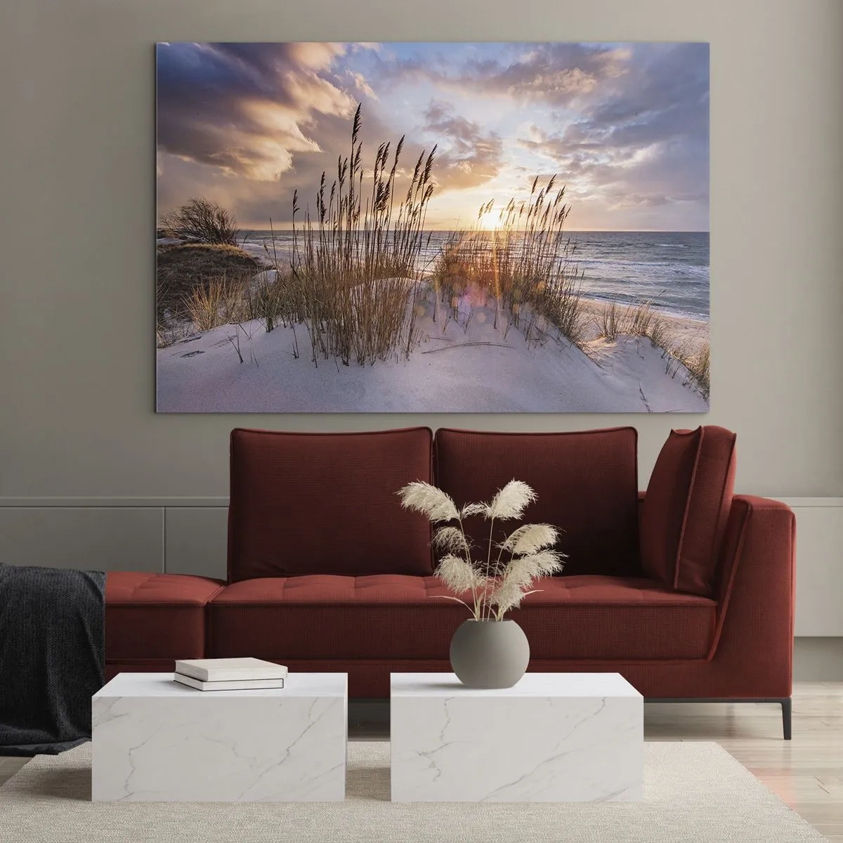 Tablou pe sticlă - Adio soare și vânt - 100x70 cm