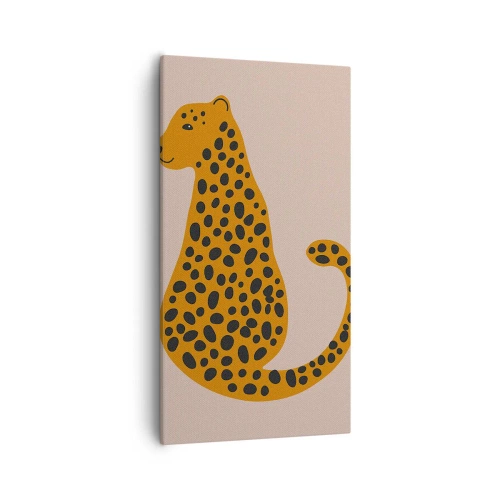 Tablou pe pânză - Modelul leopard este tot timpul la modă - 55x100 cm