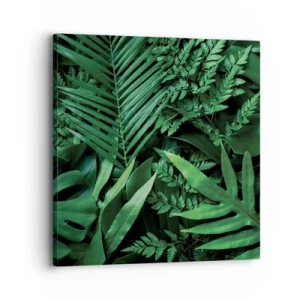 Tablou pe pânză - Înfășurate în verde - 30x30 cm