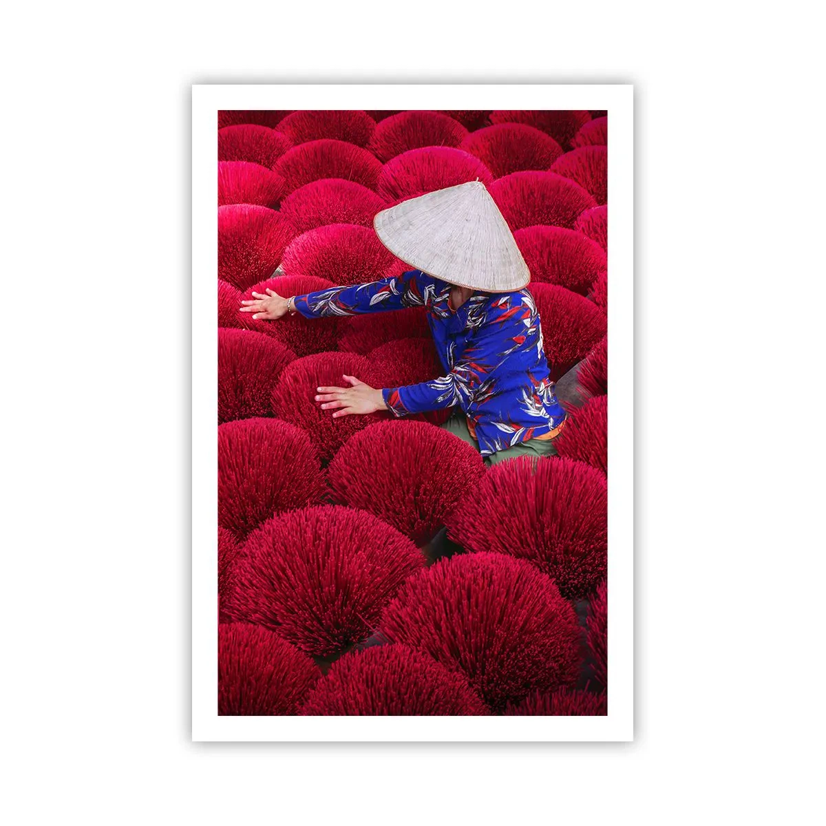 Poster - Într-un câmp de orez - 61x91 cm