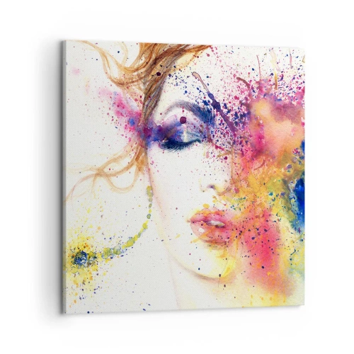 Tablou pe pânză - Amețeala curcubeului - 50x50 cm