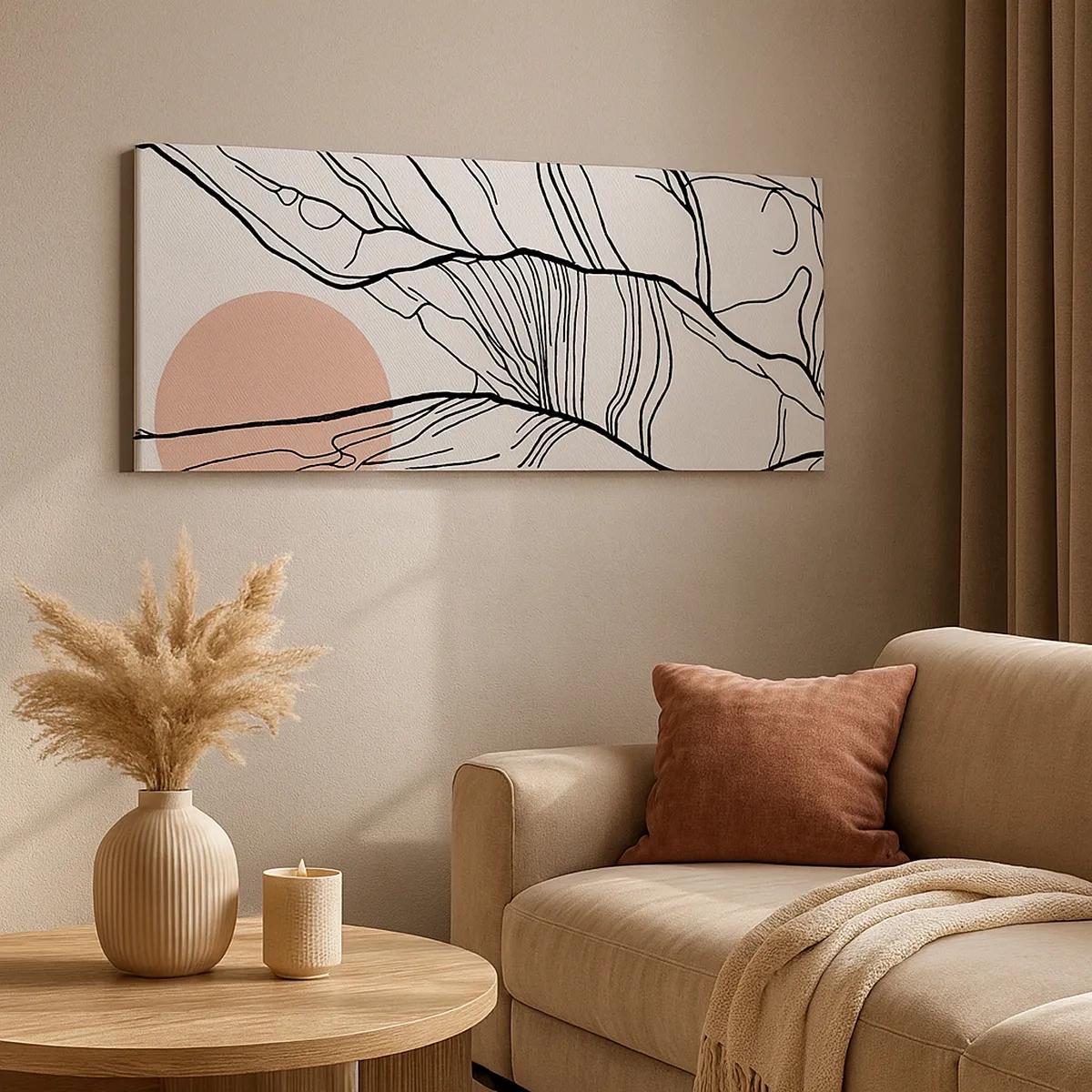 Tablou pe pânză - Într-o rețea de crengi - 30x30 cm