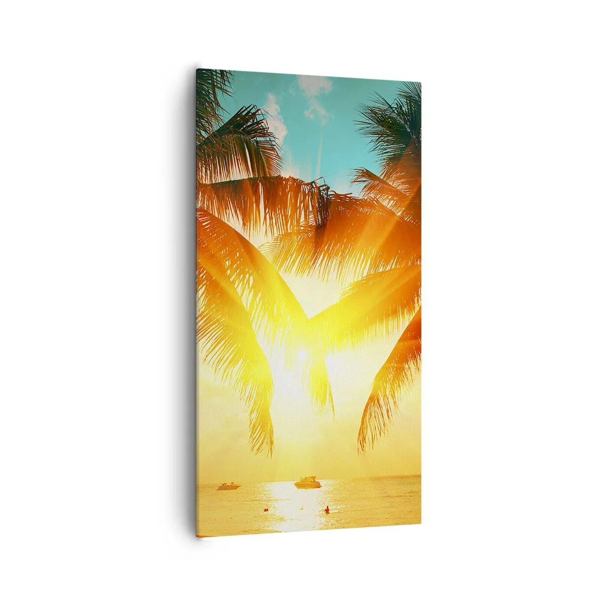 Tablou pe pânză - Cuplu exotic - 65x120 cm