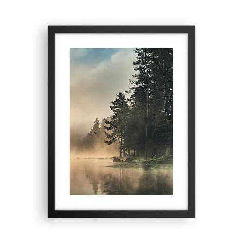 Poster în ramă neagră - Nașterea unei zile - 30x40 cm