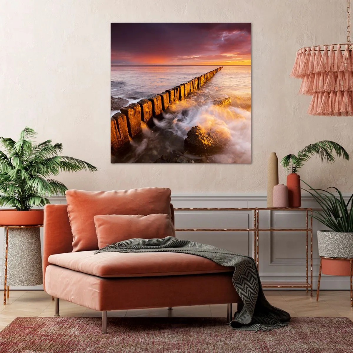 Tablou pe pânză - Blândețea valurilor - 40x40 cm