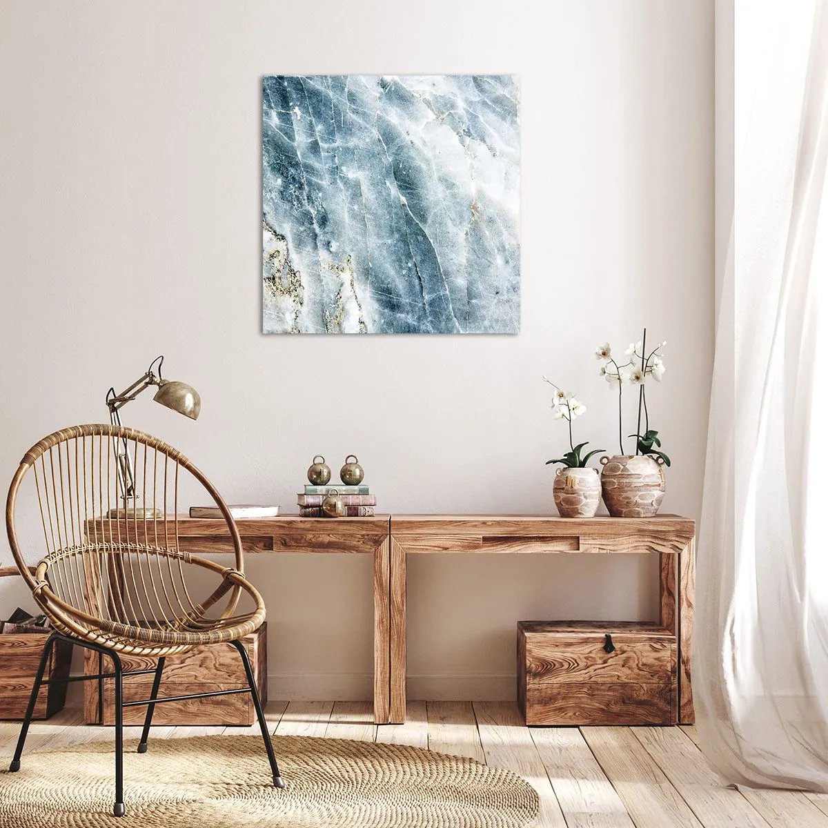 Tablou pe pânză - Lumea de gheață - 50x50 cm