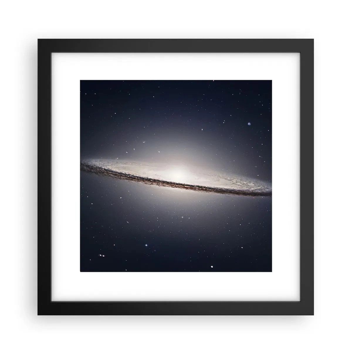 Poster în ramă neagră - Cu mult timp în urmă, într-o galaxie foarte, foarte îndepărtată... - 30x30 cm