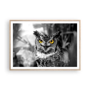 Poster în ramă de stejar deschis - Nimic nu poate fi ascuns - 100x70 cm