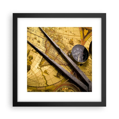 Poster în ramă neagră - Unde sunt aceste comori? - 30x30 cm