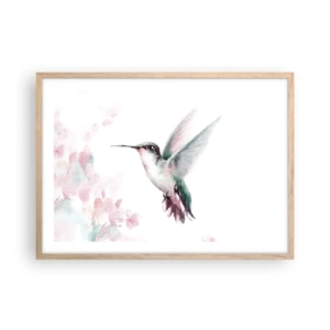 Poster în ramă de stejar deschis - Oprit în mișcare - 70x50 cm