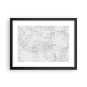 Poster în ramă neagră - Nu există o cale ușoară - 40x30 cm