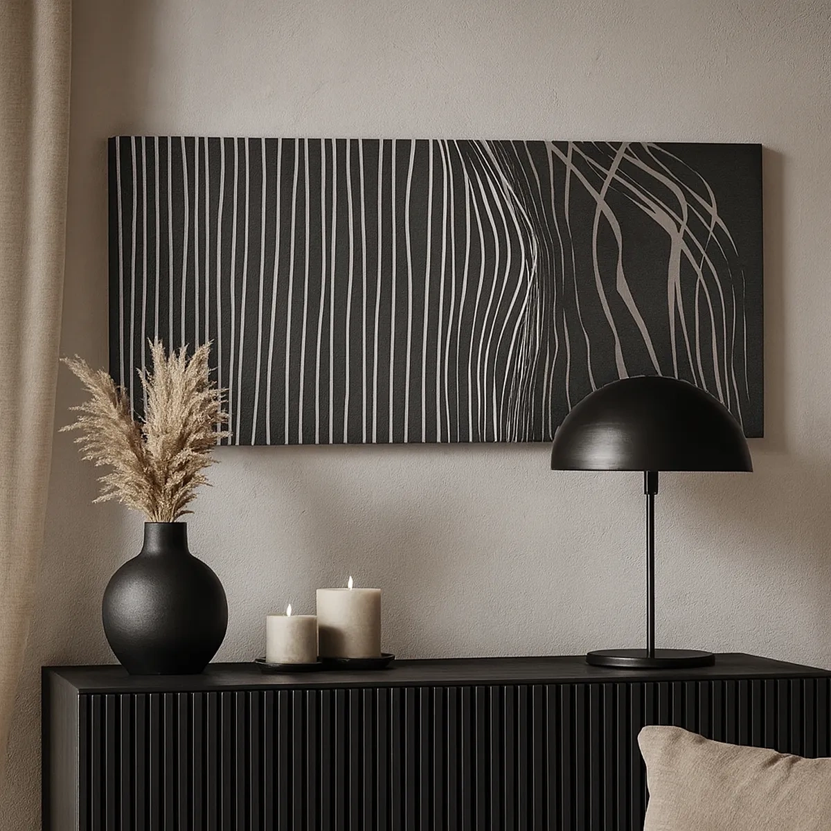 Tablou pe pânză - Ritm și accent - 30x30 cm