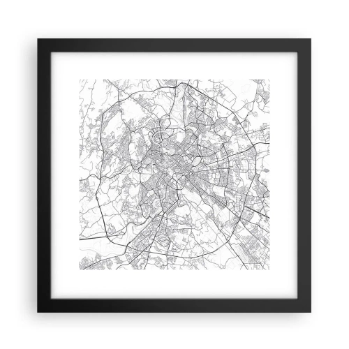 Poster în ramă neagră - Cerc roman - 30x30 cm