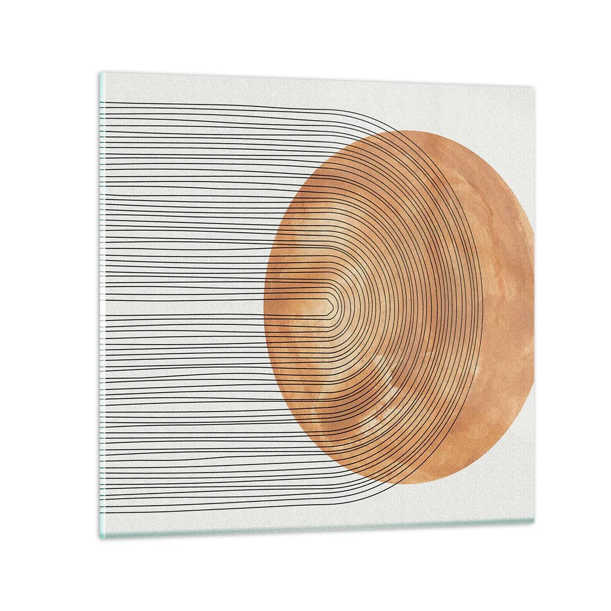 Tablou pe sticlă - Compoziția solară - 50x50 cm