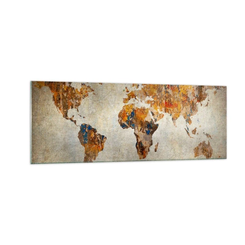 Tablou pe sticlă - O lume foarte mare - 140x50 cm