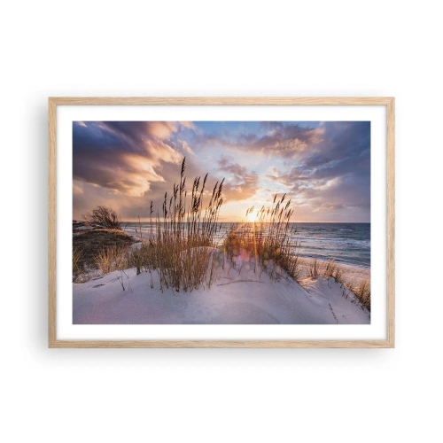 Poster în ramă de stejar deschis - Adio soare și vânt - 70x50 cm