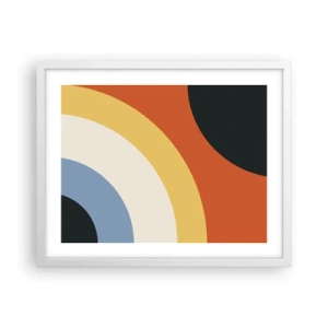 Poster în ramă albă - Spre sine - 50x40 cm