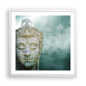 Poster în ramă albă - Căutând iluminarea - 50x50 cm