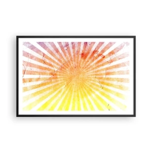 Poster în ramă neagră - Răsărituri și apusuri de soare - 91x61 cm