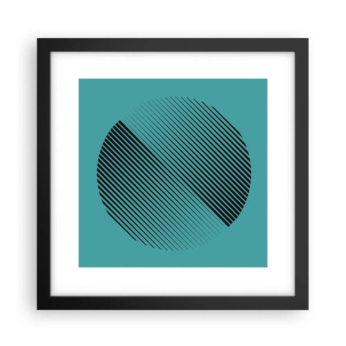 Poster în ramă neagră - Cercul - o variație geometrică - 30x30 cm