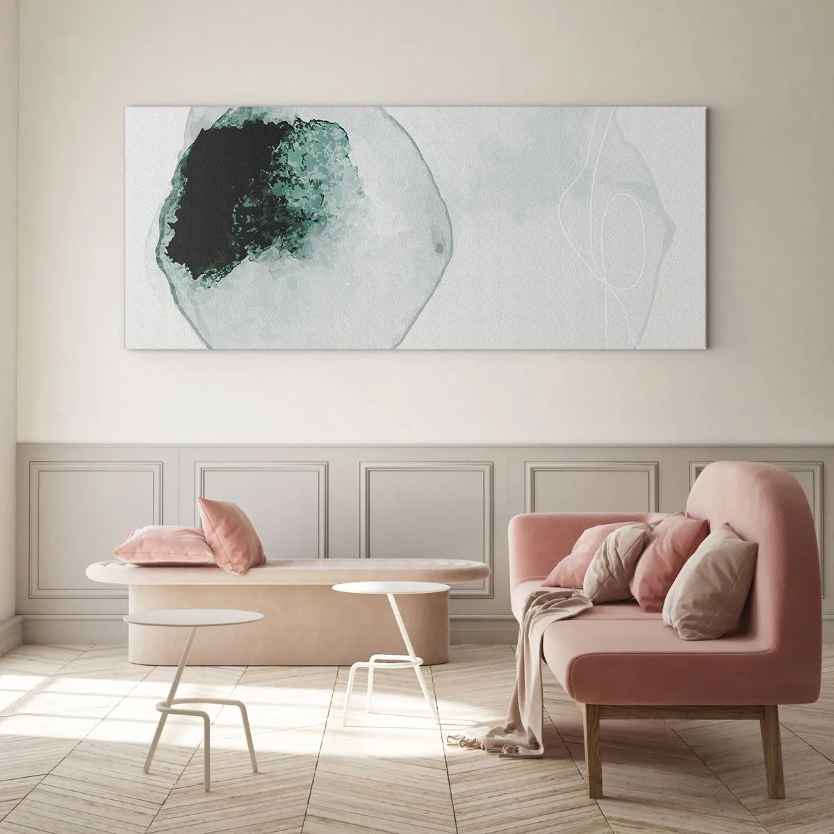 Tablou pe sticlă - Într-o picătură de apă - 100x40 cm
