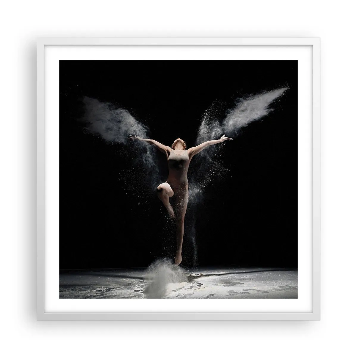 Poster în ramă albă - Elfii există - 60x60 cm