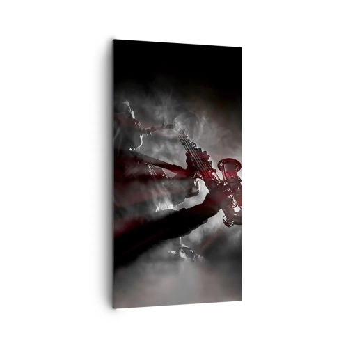 Tablou pe pânză - În aburul jazzului - 65x120 cm