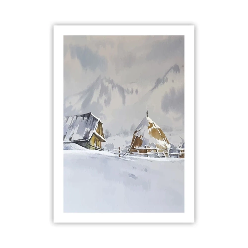 Poster - Într-o vale înzăpezită - 50x70 cm