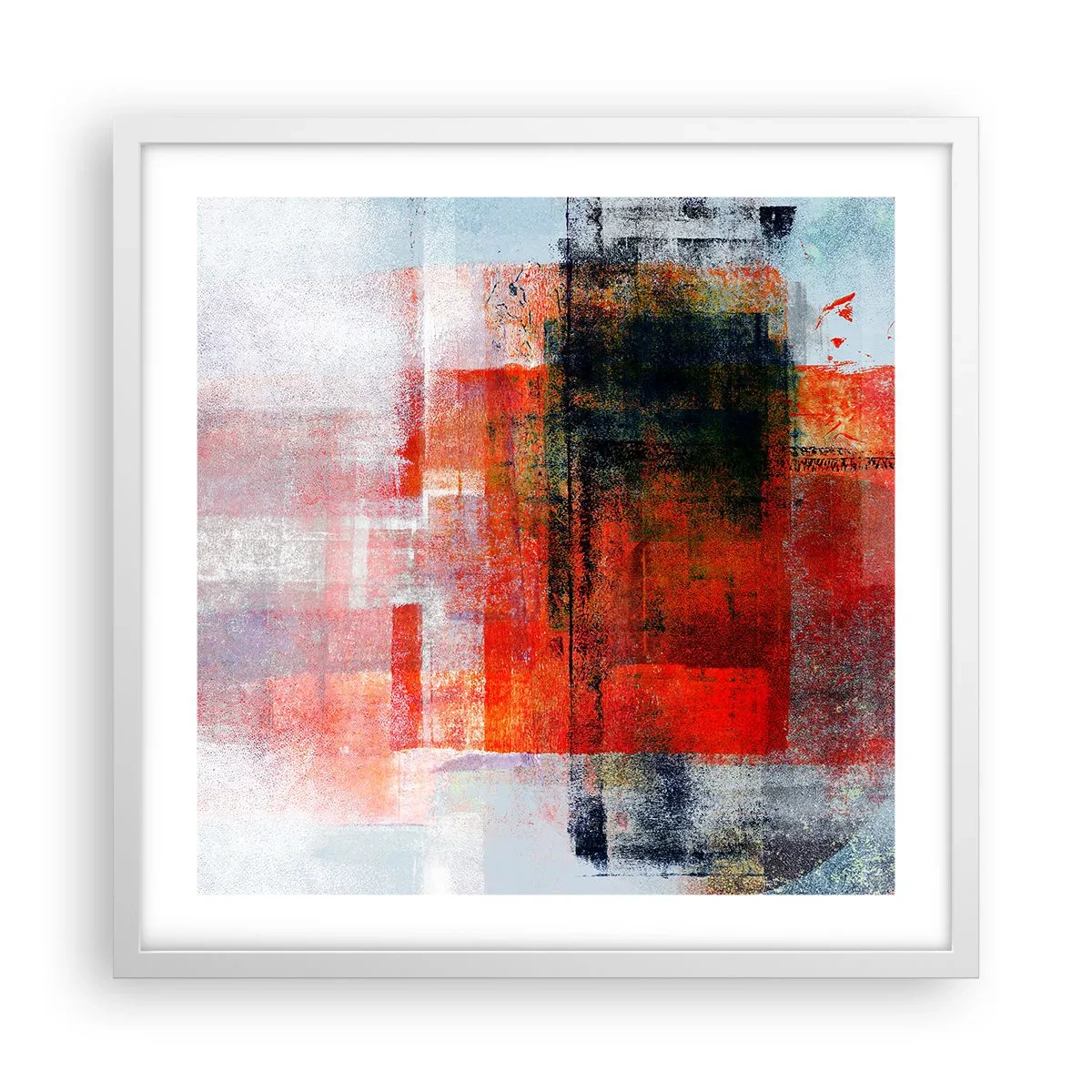 Poster în ramă albă - Compoziție înfocată - 50x50 cm