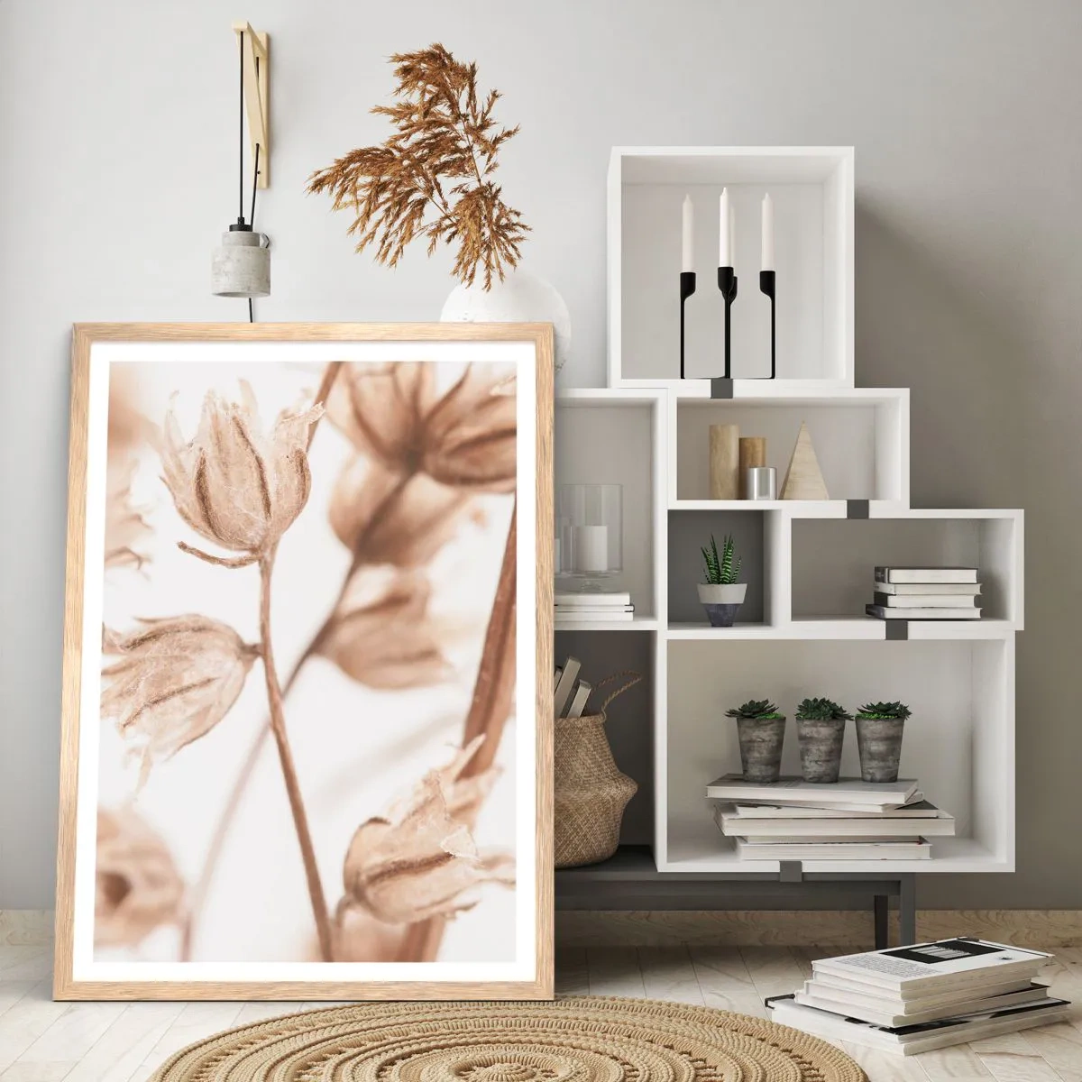 Poster în ramă de stejar deschis - Sună ca sfârșitul verii - 70x100 cm