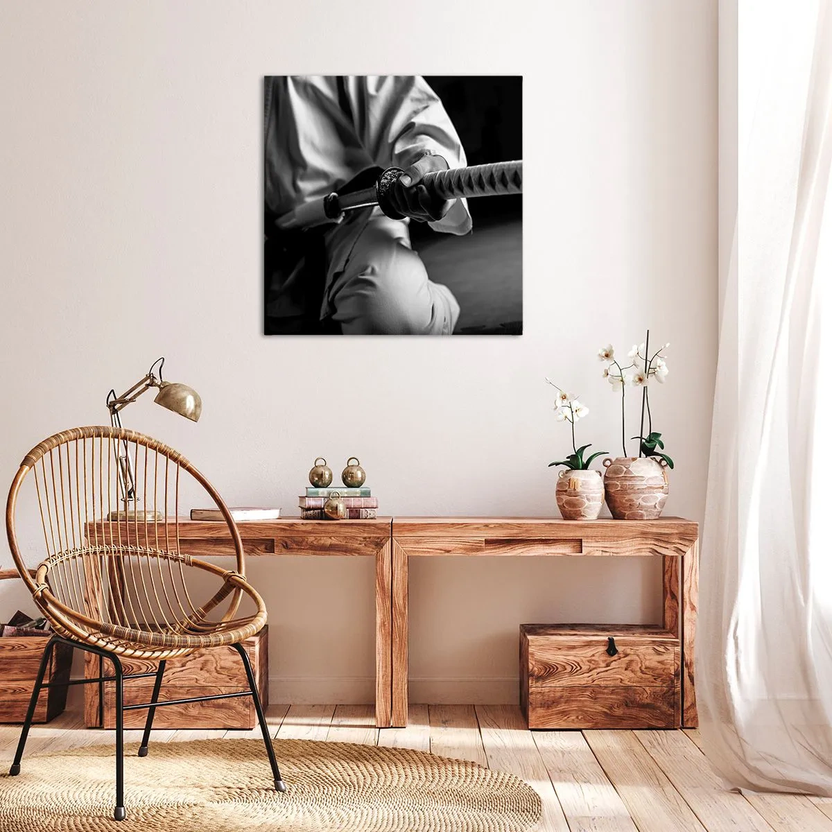 Tablou pe pânză - Sufletul unui războinic - 60x60 cm