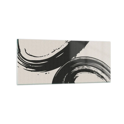 Tablou pe sticlă - Tare și circular - 120x50 cm