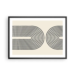 Poster în ramă neagră - În curând... - 70x50 cm