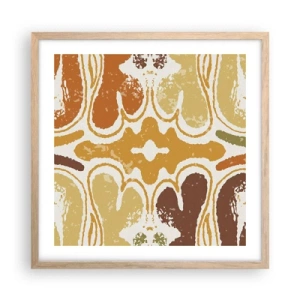 Poster în ramă de stejar deschis - Abstracție sentimentală - 50x50 cm