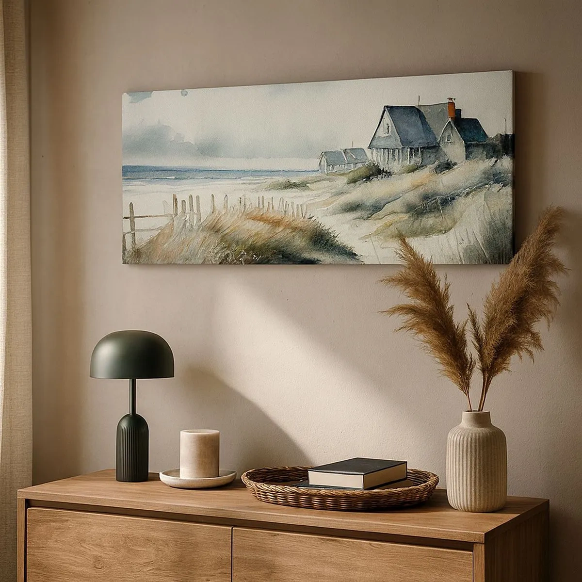 Tablou pe pânză - Departe de agitație - 100x40 cm