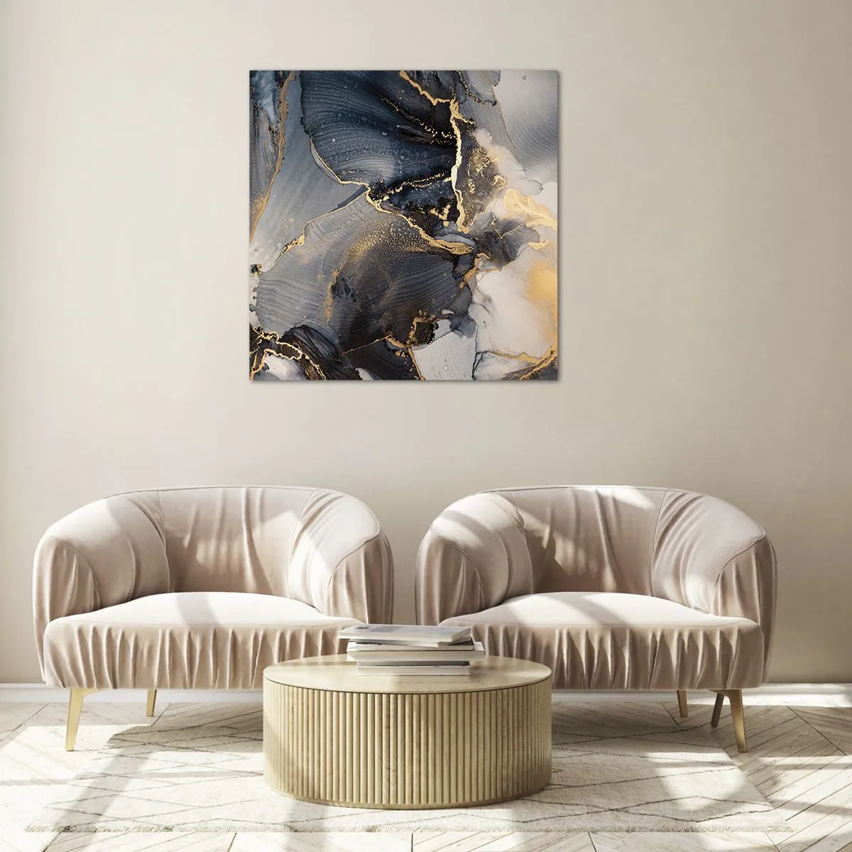 Tablou pe sticlă - Viața unei pietre - 50x50 cm