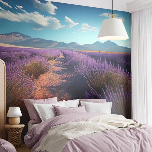 Tapet Premium Sand - Câmpuri parfumate - Lavandă, Orizont, Peisaj - 150x105 cm