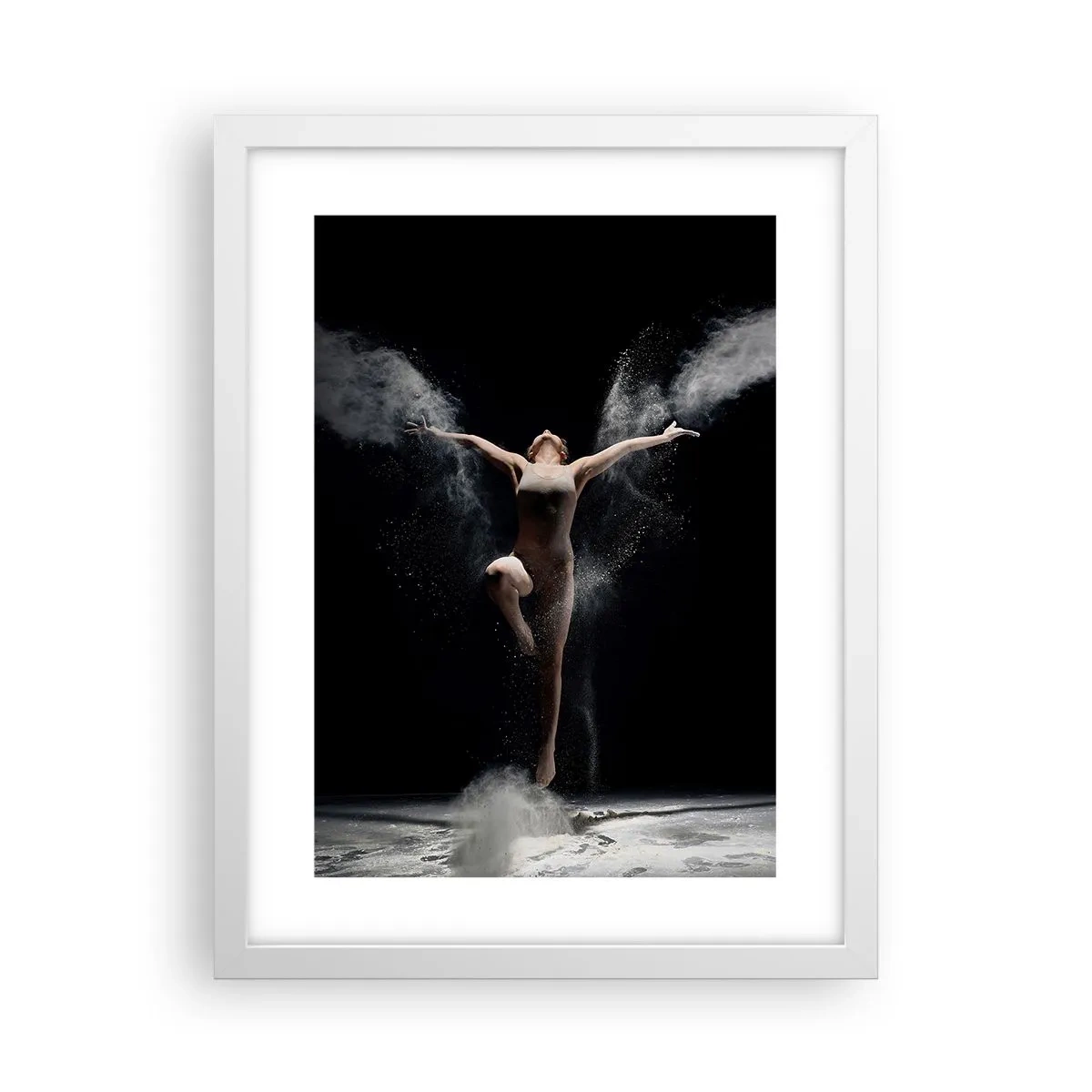 Poster în ramă albă - Elfii există - 30x40 cm