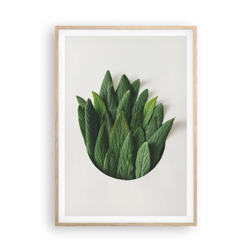 Poster în ramă de stejar deschis - Curiozitatea nestăvilită - 70x100 cm