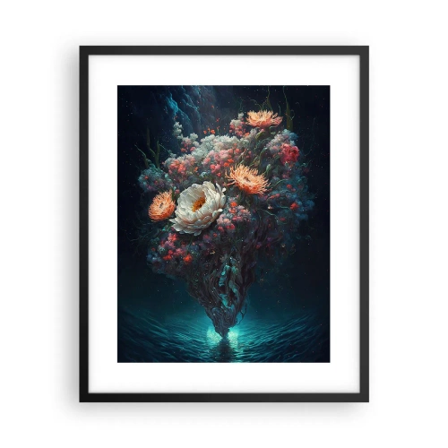 Poster în ramă neagră - Grădină ciudată - 40x50 cm