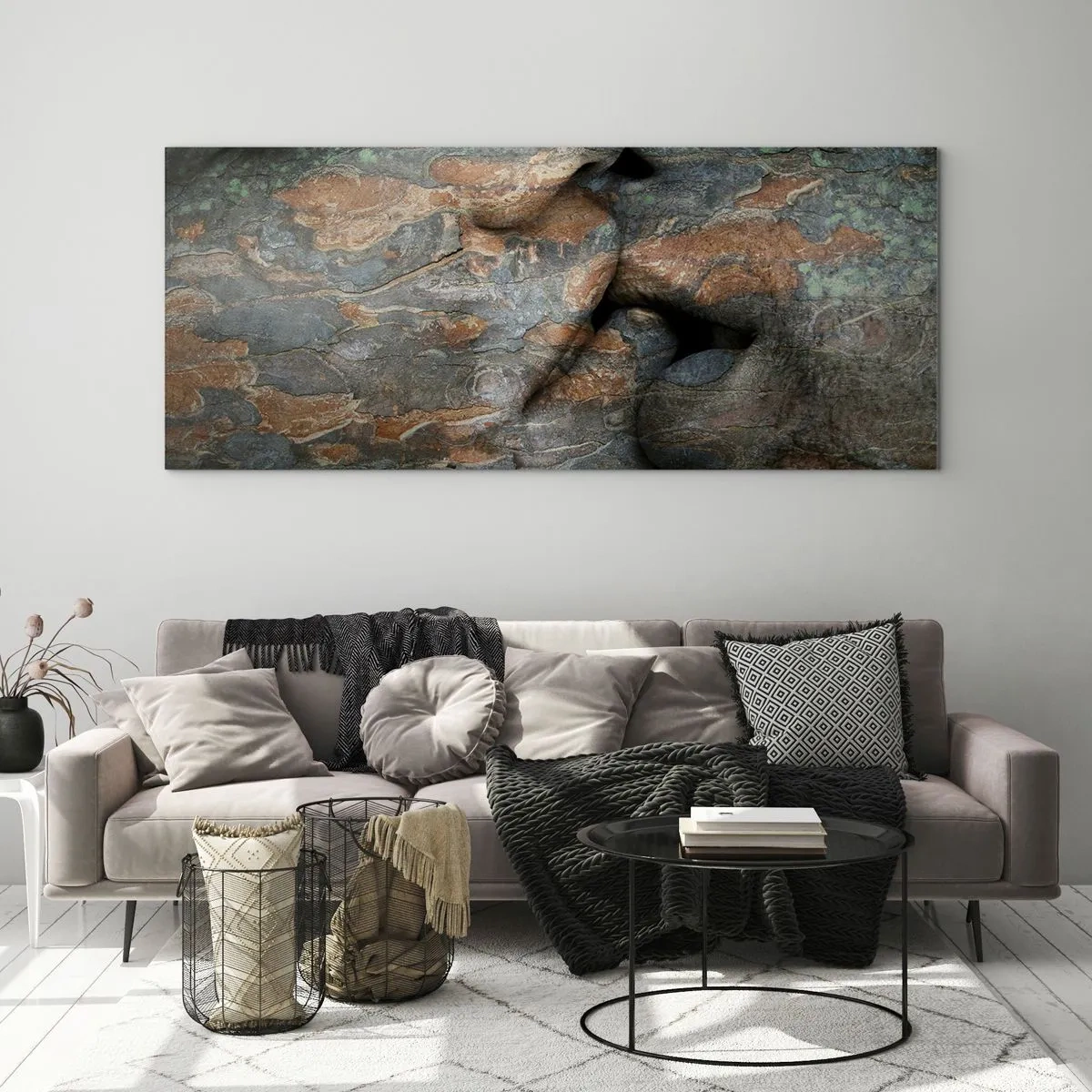 Tablou pe sticlă - Împreună pentru totdeauna - 90x30 cm