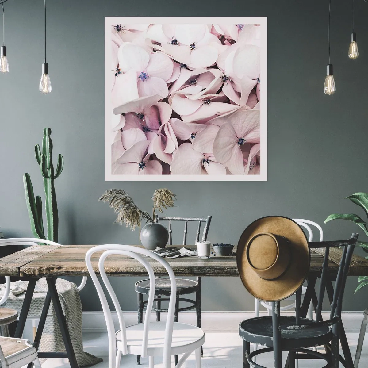 Poster - Într-un potop de flori - 60x60 cm