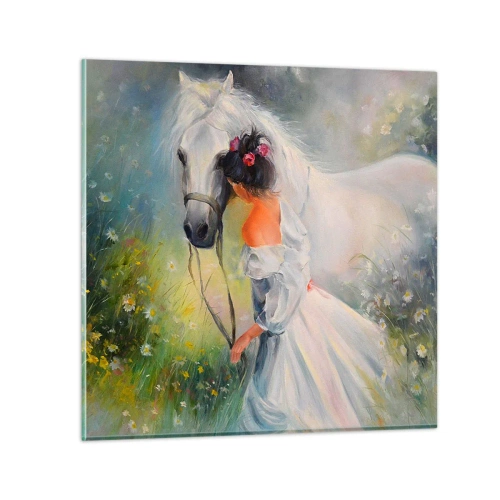 Tablou pe sticlă - Ca dintr-un vis frumos - 40x40 cm