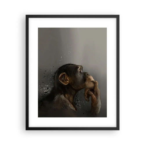 Poster în ramă neagră - Cu siguranță, gânditorul - 40x50 cm