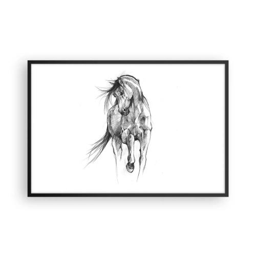 Poster în ramă neagră - Într-un trap grațios - 91x61 cm