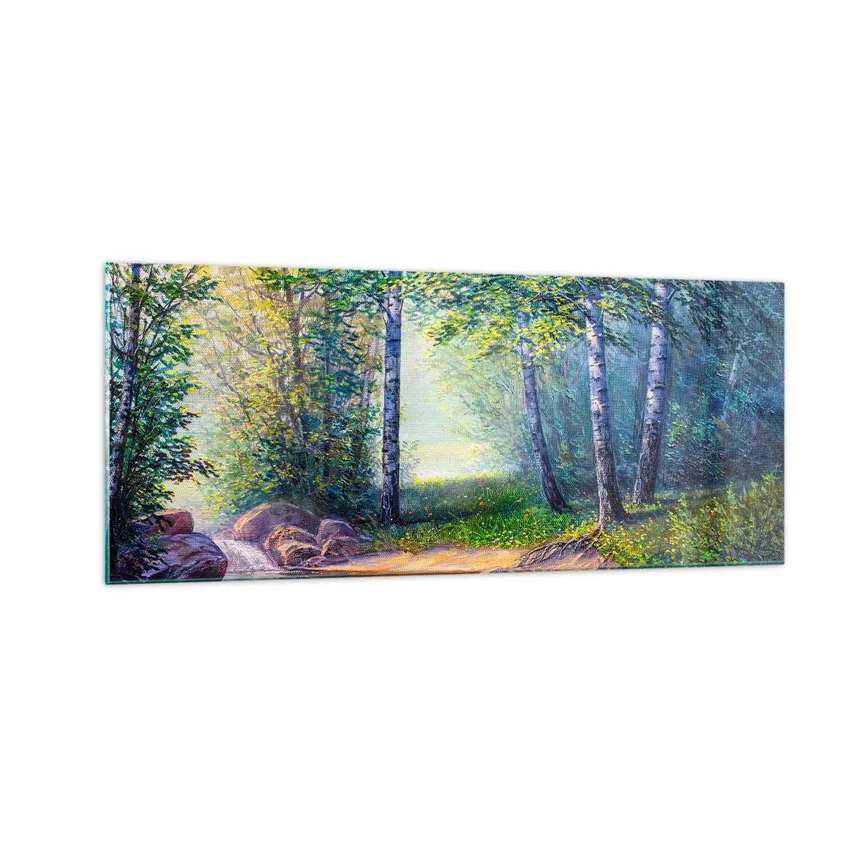Tablou pe sticlă - Cadru idilic - 100x40 cm